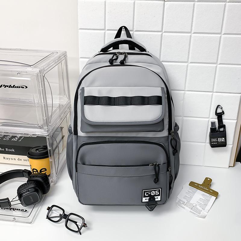 Schoolbag1011 New Japanese College Student Backpack Men's Travel Backpack Junior High School High School Students Large Capacity Multi-layer Schoolbag