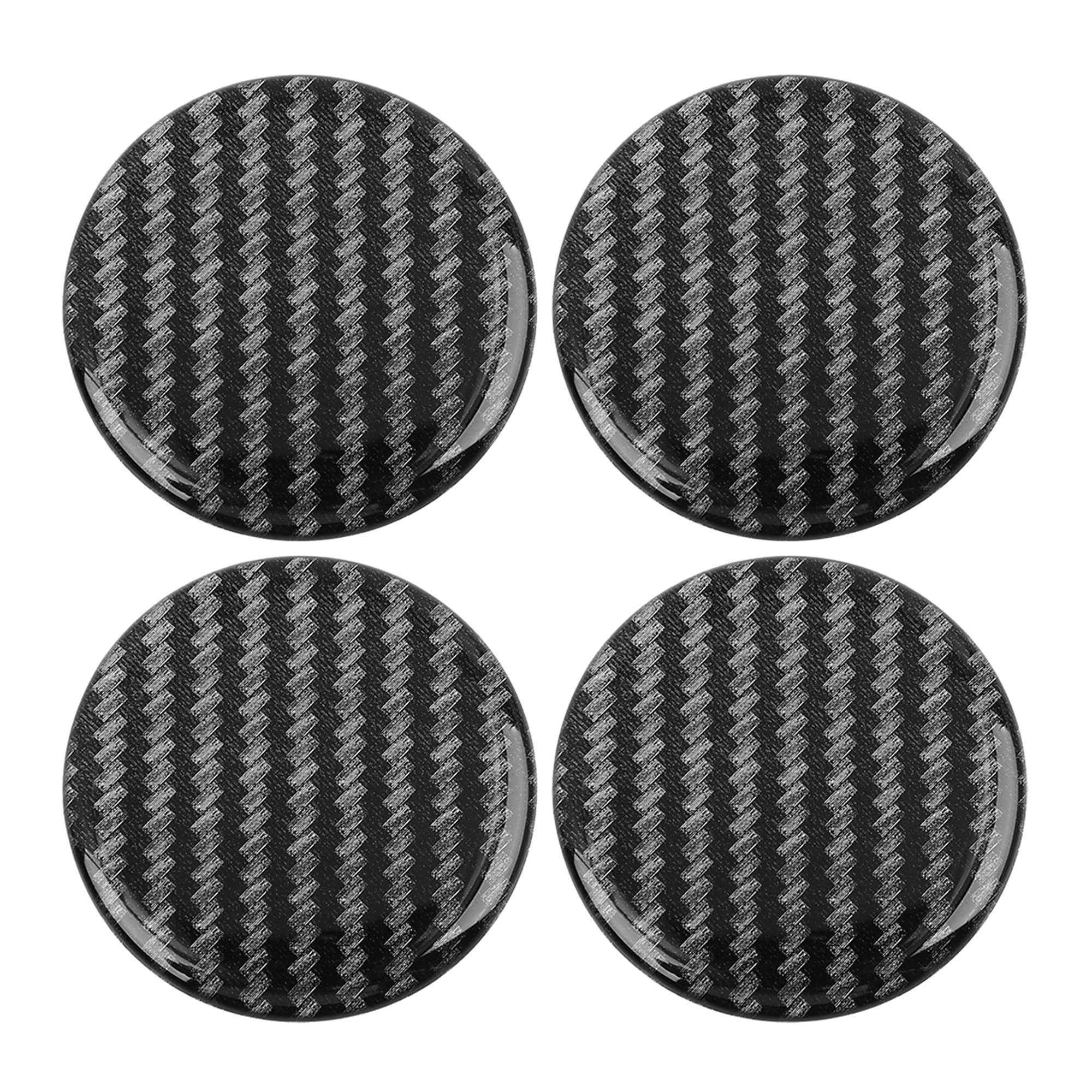 uxcell Wheel Center Cap Sticker Wheel Sticker Clear Resin Carbon 45mm чёрный