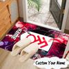 Custom Name Fulham FC Crest Rug for Living Room, Game Rooms, Office, Bedroom, Floor Mat Playful Design, fan gifts Christmas decor