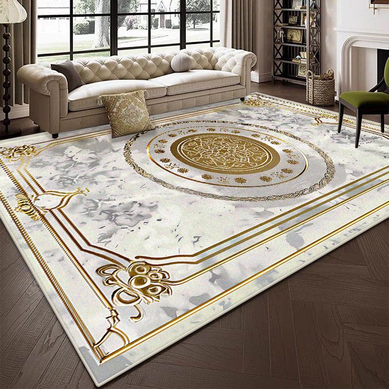 Modern Light Luxury Decoration Home Carpet Living Room Large Area Antiskid Cloakroom Rug Soft Machine Washable Coffee Tables Mat