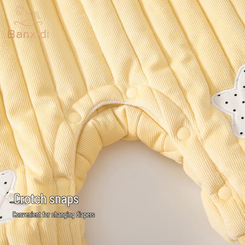 Banxidi Baby Winter Fleece-Lined Jumpsuit