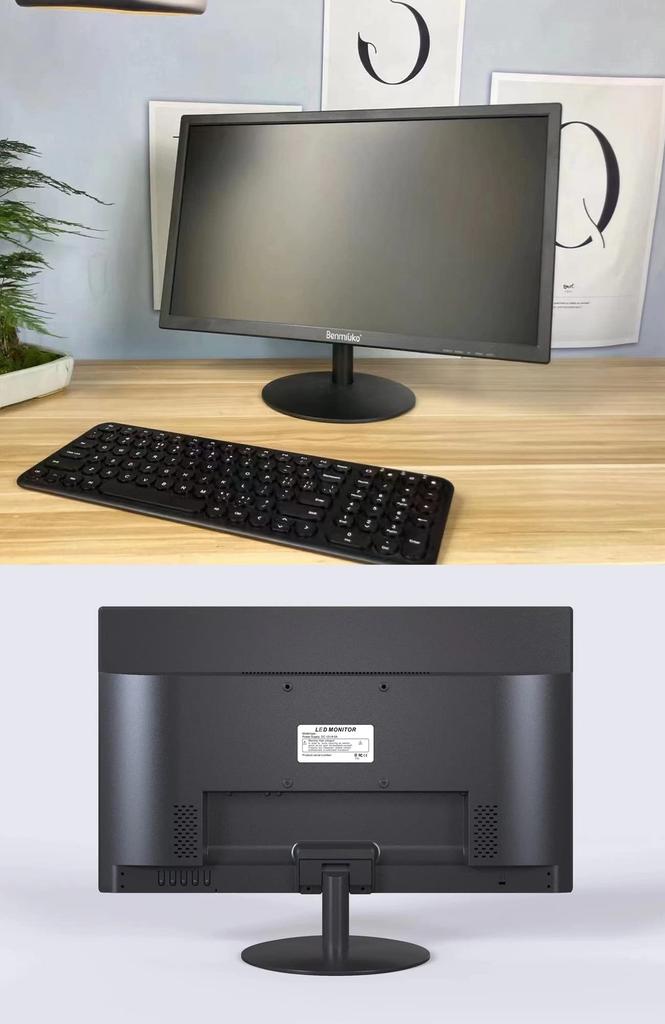 IPS LCD Monitor with 1440x900 Full HD Multifunctional for Office and and Surveillance with Supports 19-inch Resolution, Gaming, PC, Cameras,