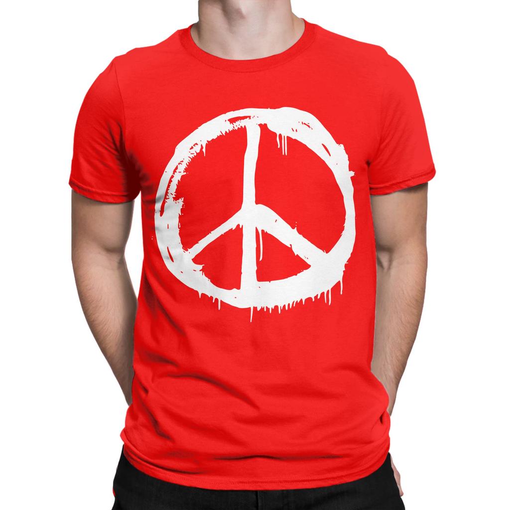 Classic Funny 100 Cotton Tshirt Peace Tops Tees For Unisex