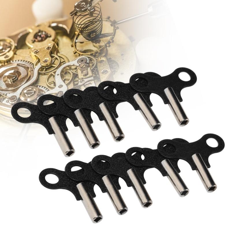 10pcs Clock Winding Key Steel Wall Clock Mechanical Desk Clocks Key Repairing Accessory