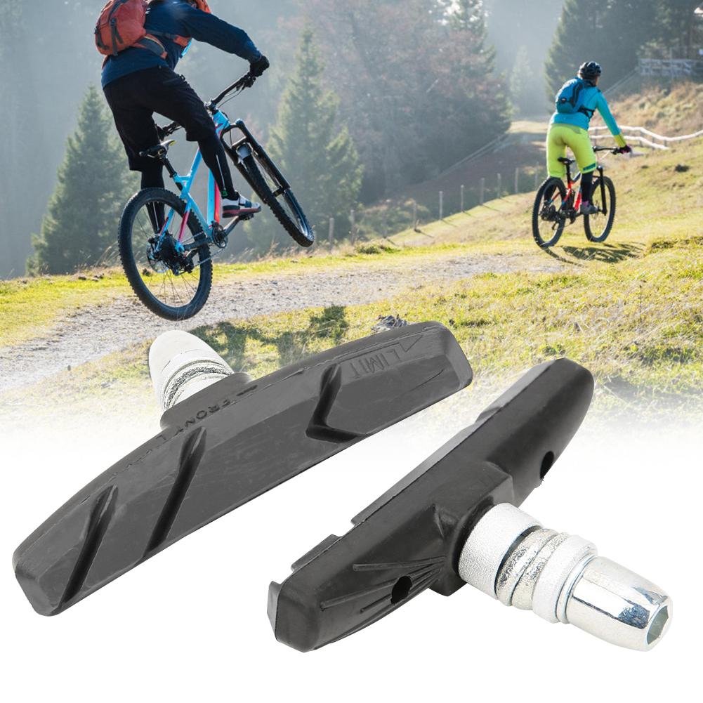 A Pair Mixture Material Silent Mountain Bike Brake Pad Blocks Shoes   Cycling Accessories