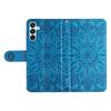 For Samsung Galaxy M15 5G/F15 5G PU Leather Phone Case Imprinted Sunflower Card Holder Stand Phone Cover