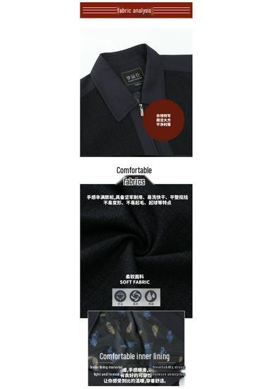 Spring Style Men's Jacket for Middle-aged and Elderly