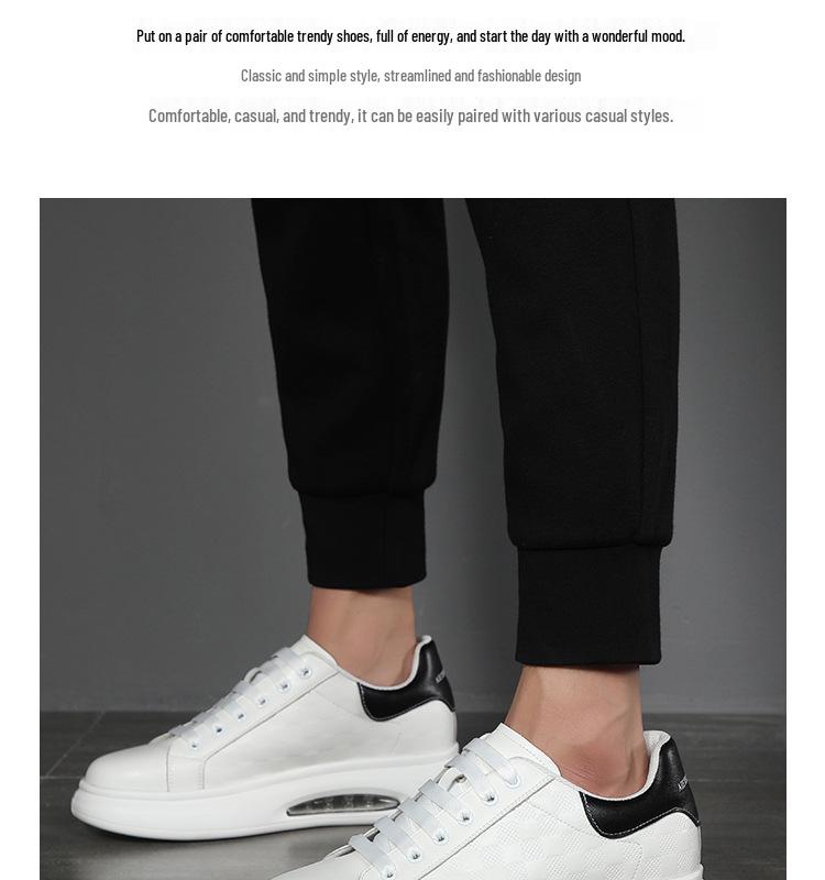 2025 Autumn Men's 6cm Height-Boosting Sneakers: Trendy, Versatile, Invisible Lift