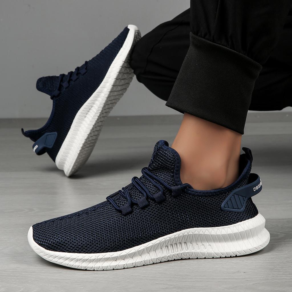Mens Sneakers Big Size Mesh Lightweight Flat Casual Outdoor Sports Gym Jogging Shoes Cheap Breathable Running Shoes for Men