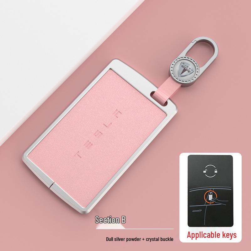 Tesla Key Card Case for Model 3/Y/X/S - Premium Protective Shell with Metal Buckle for Men & Women