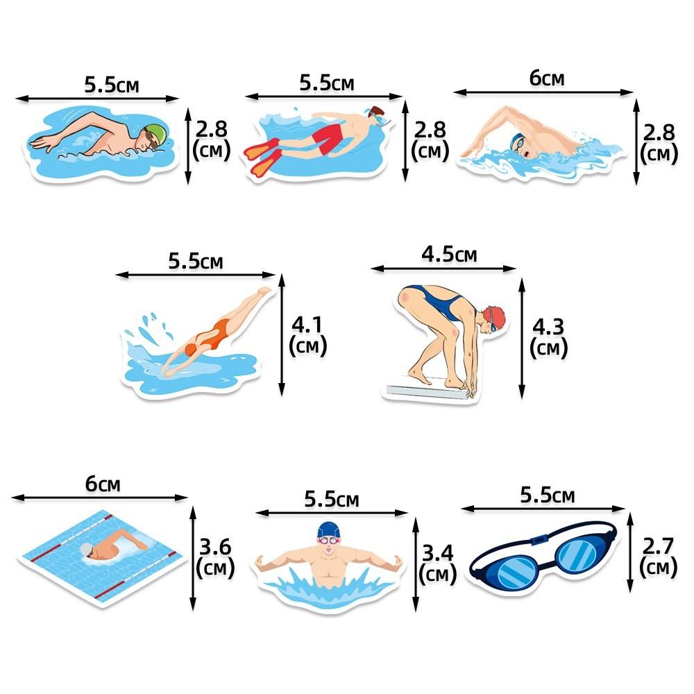 Summer Theme Swimming Confetti Birthday Desktop Party Decoration Throwing Props