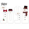 Vintage Style Christmas Signs Wooden Tiered Tray Decor, Santa Reindeer Snowman Figurines Festive Elk for Holiday Tabletop Decorations And Rustic Home