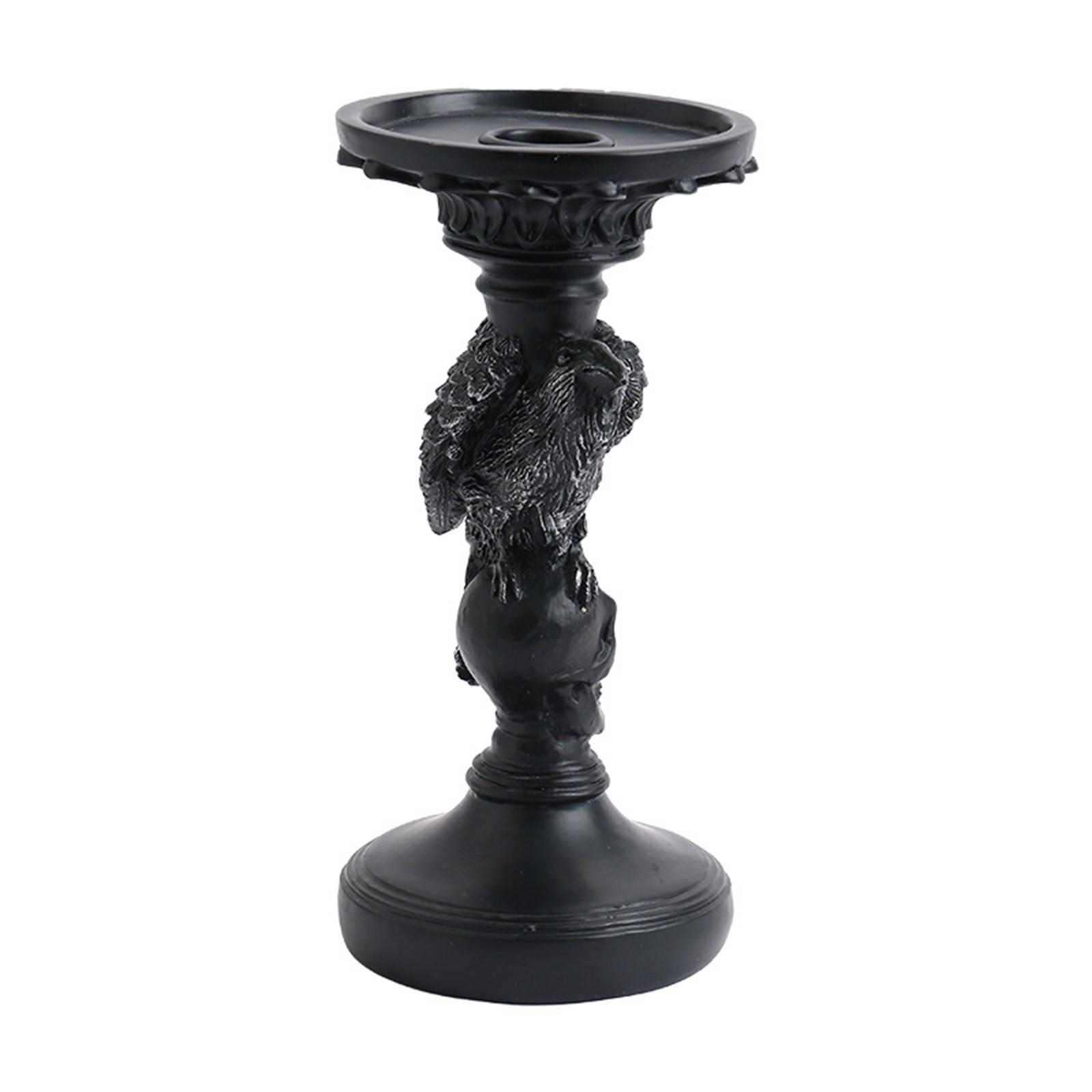 

Хэллоуин Украшения Ужас Череп/ Ворон Смола Подсвечник Дом с привидениями Вечеринка Орнаменты One Size