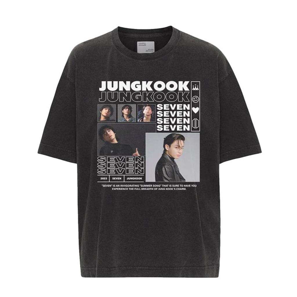 JUNG KOOK BTS T-shirt Women's Men's Gifts for Fans Cotton Oversized Y2k Short Sleeve Korean Kpop Streetwear Harajuku Female Clothing