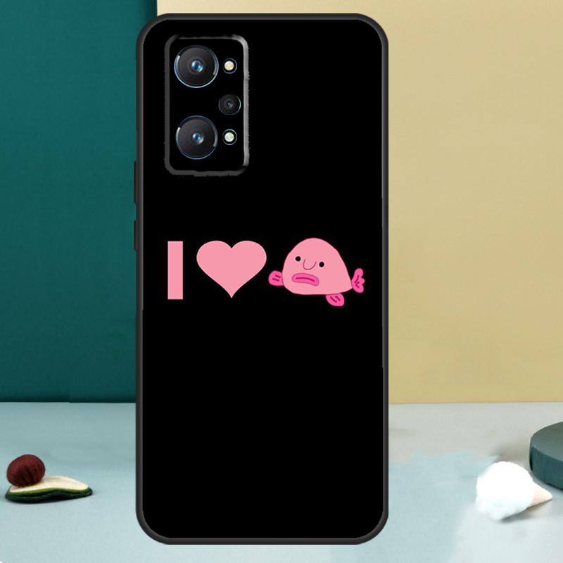 Cute Blobfish For Realme 11 10 12 13 14 Pro Plus GT 7 6 5 Pro GT 6T C67 C61 C53 C51 C21Y C25S C75 C55 Case