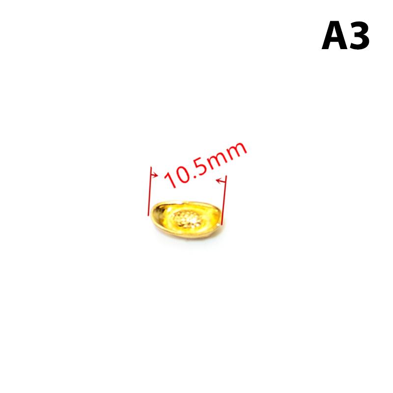 

10 шт. Миниатюрная модель кукольного домика, аксессуары, мини-украшение для модели золотого слитка as the picture