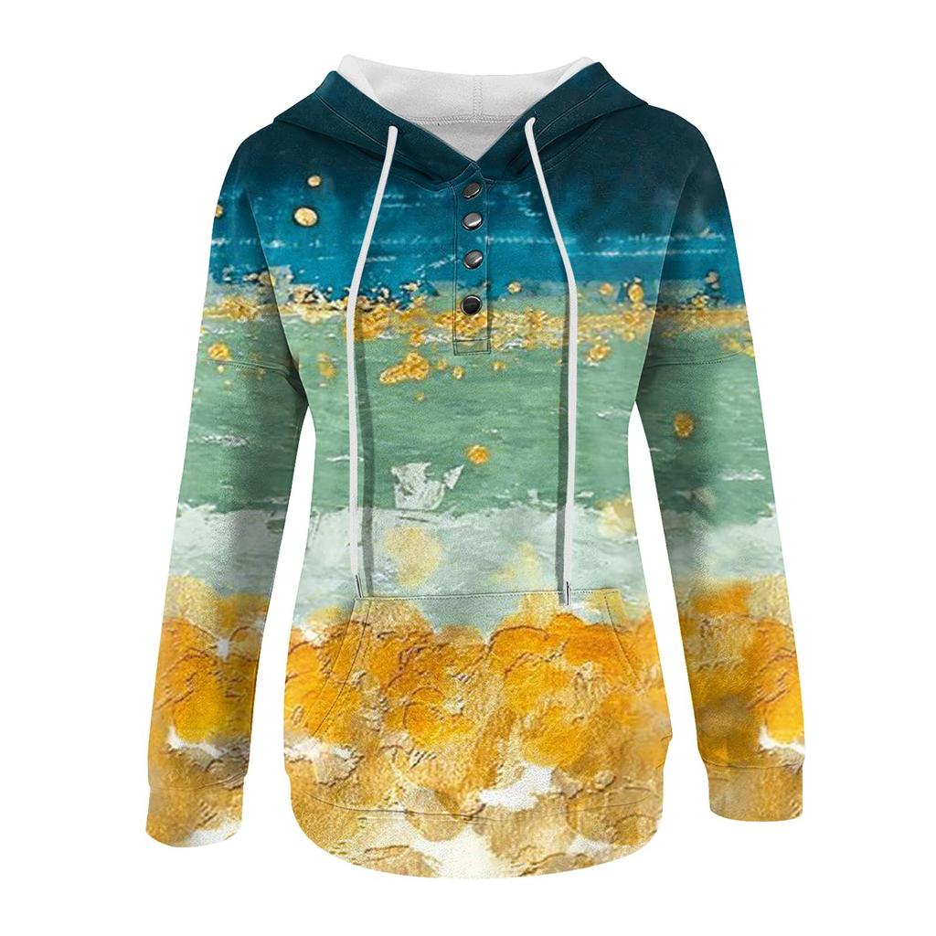 Dámské ležérní mikiny mikiny mikiny mikiny topy s dlouhým rukávem pruhované mikiny volného střihu