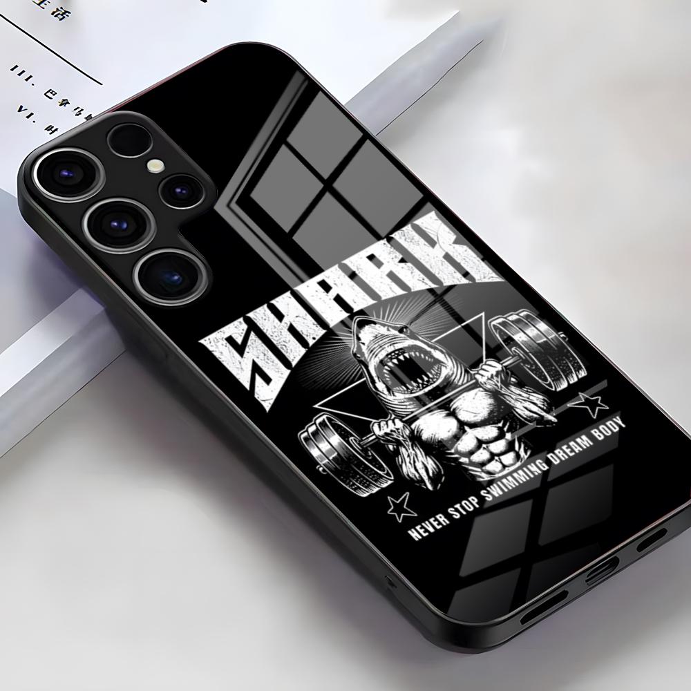 

Animal Fitness Design Patterns Phone Case For Samsung S26 S25 Edge Ultra S23 S22 S21 S20 Ultra Plus S24 Fe A54 A53 A25 Glass Cov Samsung S21 Ultra