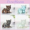 Animal Resin Desktop Decor With Crystal Chips For Gift And Home Office