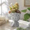 Resin Flower Pot Home Decor Desktop Ornaments Creative Girl Shape Flowerpot  DIY Handmade