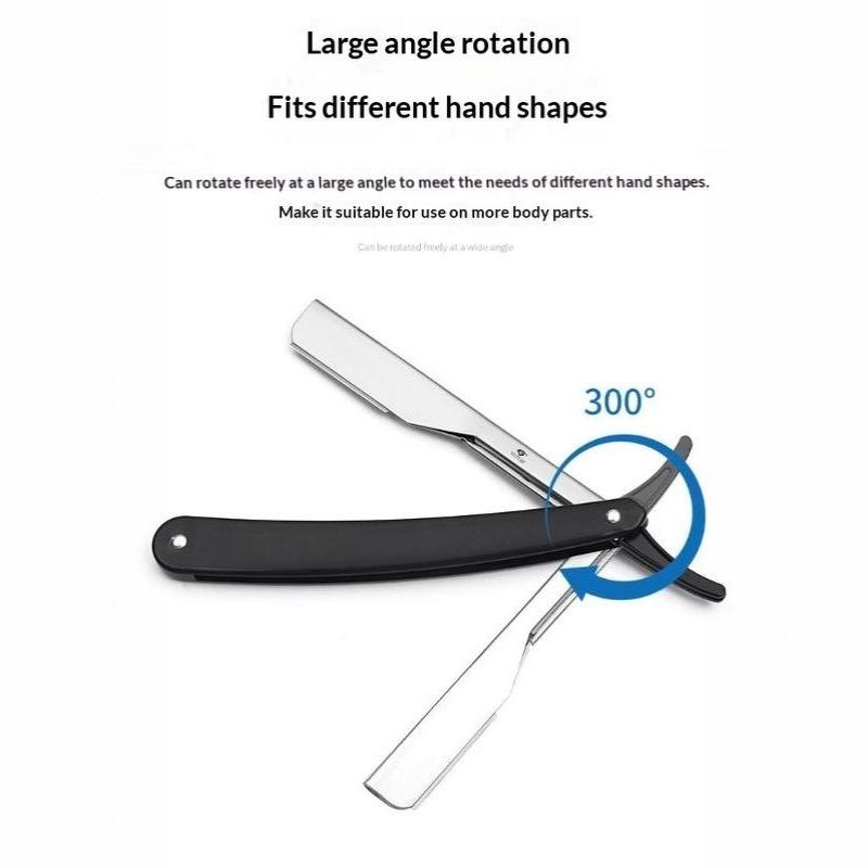 Manual Shaver For Men Barbershop Razor Stainless Steel Shank Is Easy To Use Safety Razor 1Pcs Shaving Razor With Blades