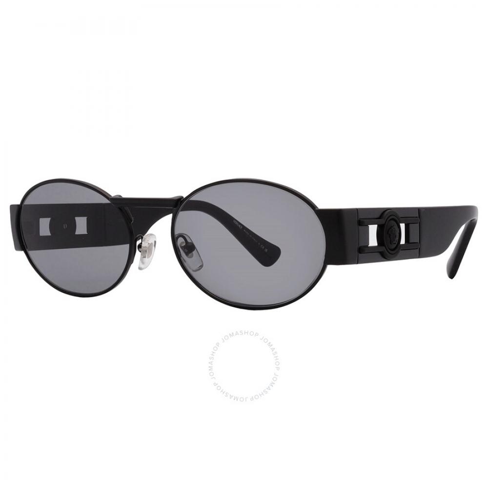 Versace Grey Oval Unisex Sunglasses Ve2264 1261 1 56