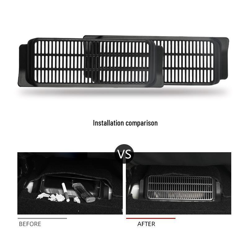 Tesla Model 3/Y Under-Seat Air Vent Anti-Clog Dust Protector