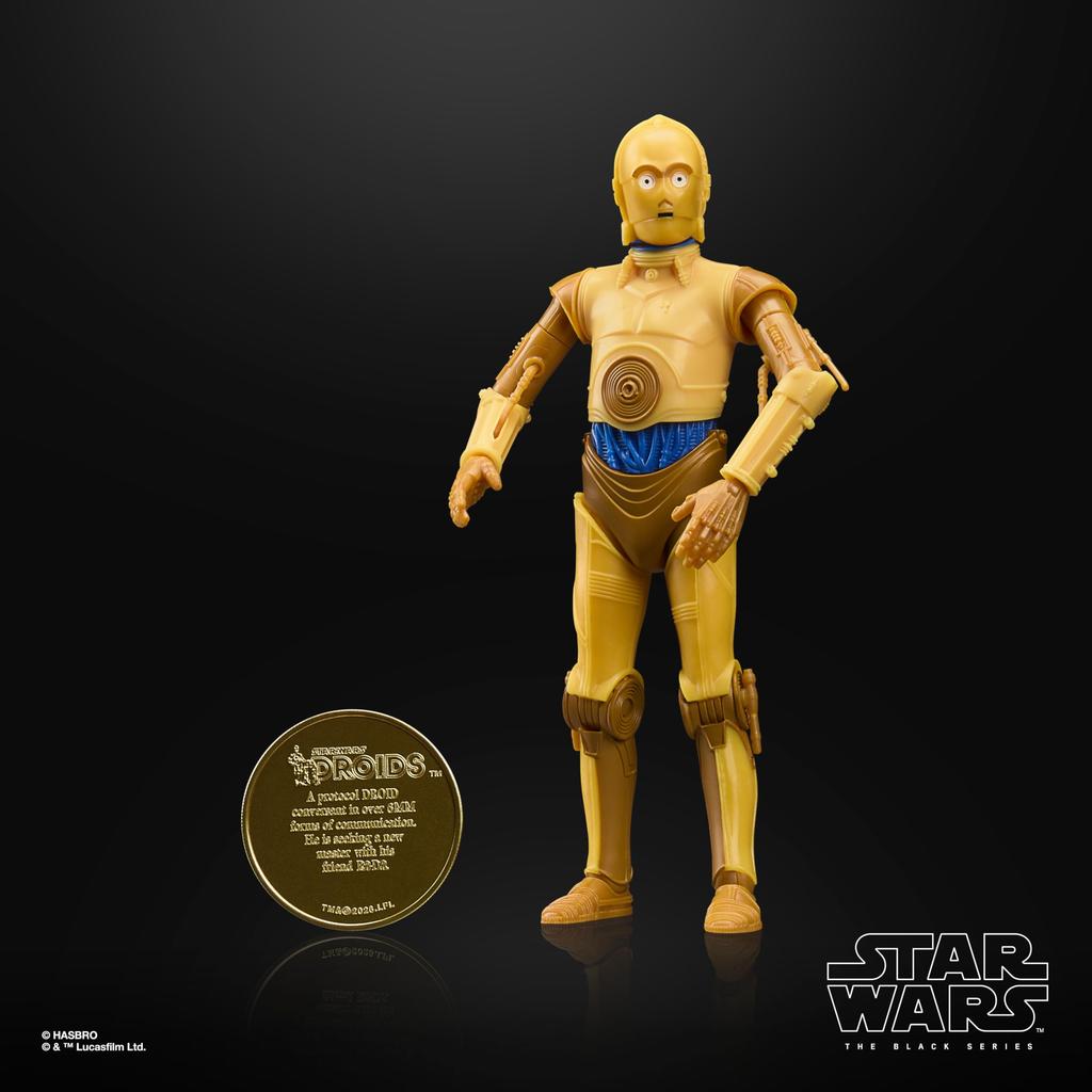 Hasbro STAR WARS Black Series C-3PO, Star Wars: Droid Adventures Premium Collection 15 cm Action Figure G3226 (Authentic)