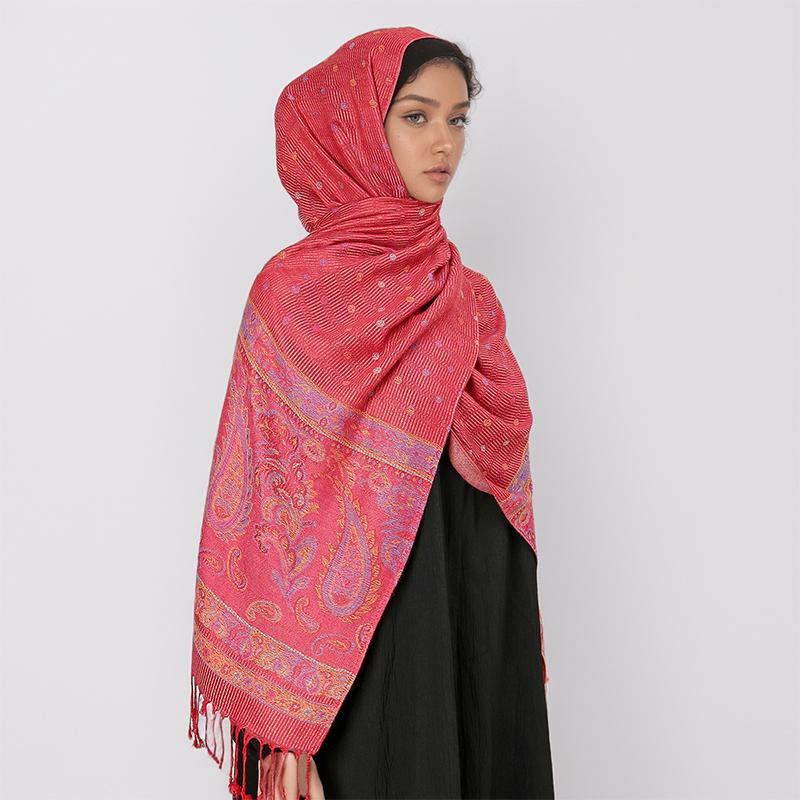 Luxury Brand Autumn Cashmere Pashmina Shawl Lady Wrap Warm Winter Scarves Design Print Female Foulard Cotton Stoles Scarf