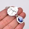 Iolite Gemstone 925 Sterling Silver Pendant V8989, Vivid Blue Pendant, Oval Pendant, Valentin's Day Gift, Gift For Her, Birthday Gift, Handmade Jewelr