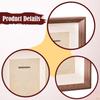 Double Medals Display Case Box Gifts Tabletop Decor Collectible Photo Frame Wood for Patches Runners