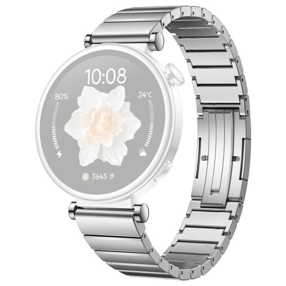 

Ремінець для Huawei Watch GT 4 41мм/Garmin Venu 3S/2S з нержавіючої сталі 18мм Універсальний змінний браслет Silver