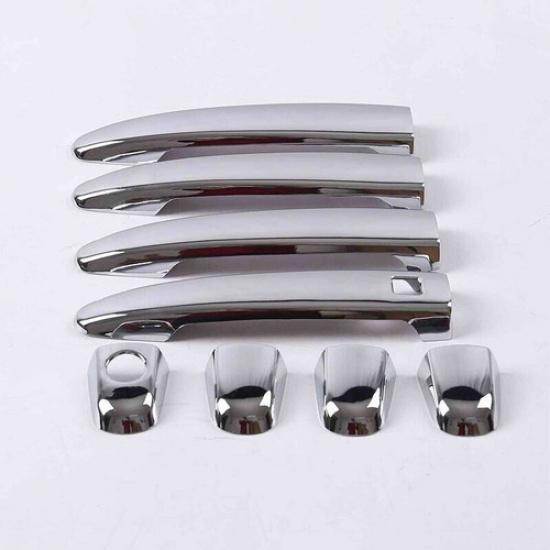 For Toyota Highlander 2008 2009-2013 Cover Trim Car Door Side Handle 8pcs Chrome