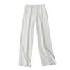 Wide Leg Mop Pants Spring & Fall New Arrival Foreign Trade Women's Clothing Plus Size Half Elastic High Waist Zipper Hasp Loose Pants 29215
