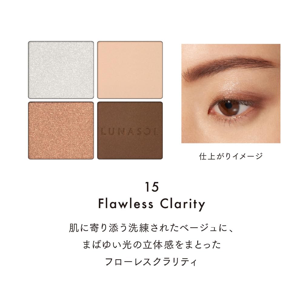 LUNASOL Eye Coloration N 15 Kit [Eyeshadow] [Mascara Mini Set] Flawless Clarity