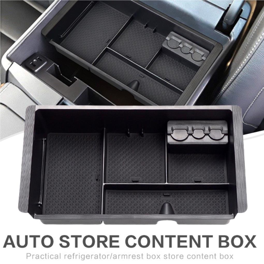 ABS Car Center Console Organizer Upgrading 4 Compartment Stylish Decorative Organizing Storage Tray Part Accessories