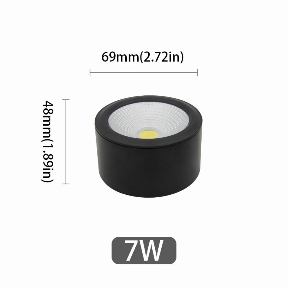 

Сверхъяркий светодиодный потолочный светильник накладного монтажа, антибликовый светодиодный потолочный точечный светильник, гостиничное освещение 7W Black