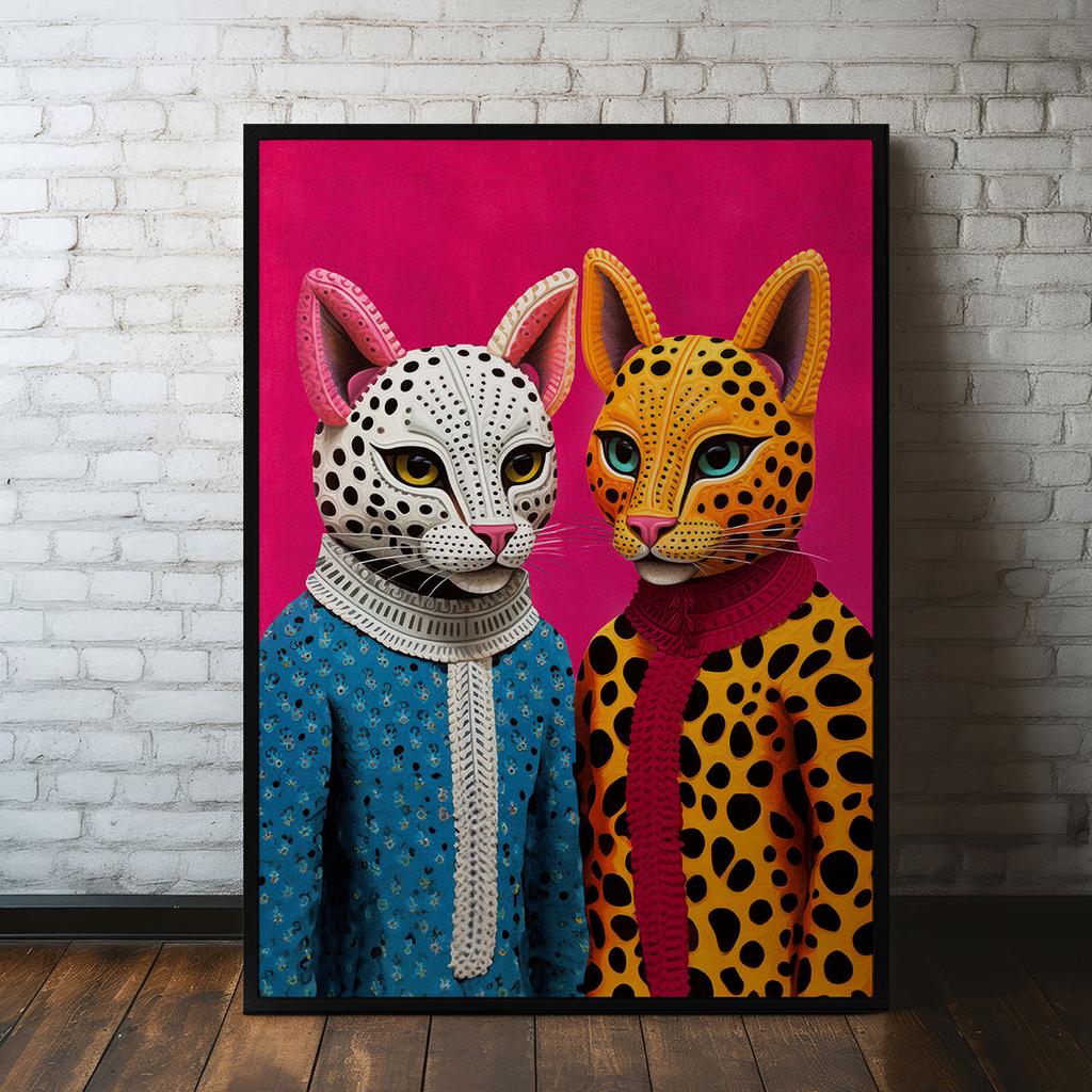 Poster Portrait Cats