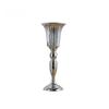 European Style Wedding Flower Vase Golden Dried Flower Pot Metal Trumpet Vases  Living Room