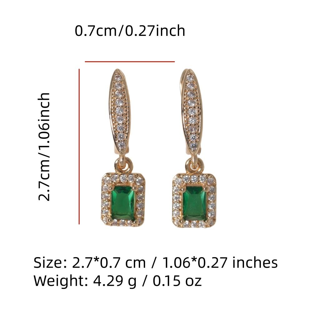 1 Pair Cute Little Crab Dangle Earrings for Women Zirconia Earring Jewelry Wedding Party Accessories