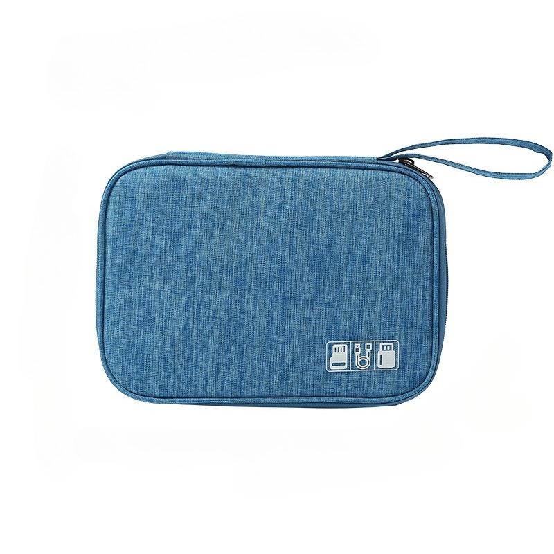Portable Phone Cable Storage Bag Electronic Accessory Organizer Bag USB OTG Data Cable Charger Plug Travel Waterproof Multi Functional Organizer
