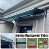 25x100cm Retractable Patio Awning Replacement Fabric Windows Wavy Valance Durable Sunshade Canopy Waterproof Strips Cloth