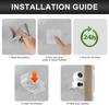 Xiaomi Small Security Camera Wall Mounting Bracket Acrylic Surveillance Camera Holder Self Adhesive Shelf for Speakers Baby Monitors