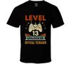 Level 13 Unlocked 13th Video Gamer Birthday Boy Gifts T Shirt Mens Womens Tees Top