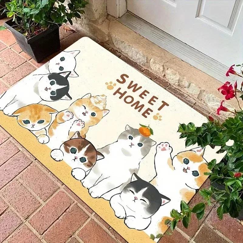 1PC Pink Leopard Pattern Kitchen Rug Non-Slip Door Mats Pop Design Bathroom Rug Bath Mat Carpet for Home Sink Laundry Decor