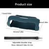 Silicone Protective Case for Flip 7 Speakers with Shoulder Straps, Dustproof and Shockproof Speakers Guard