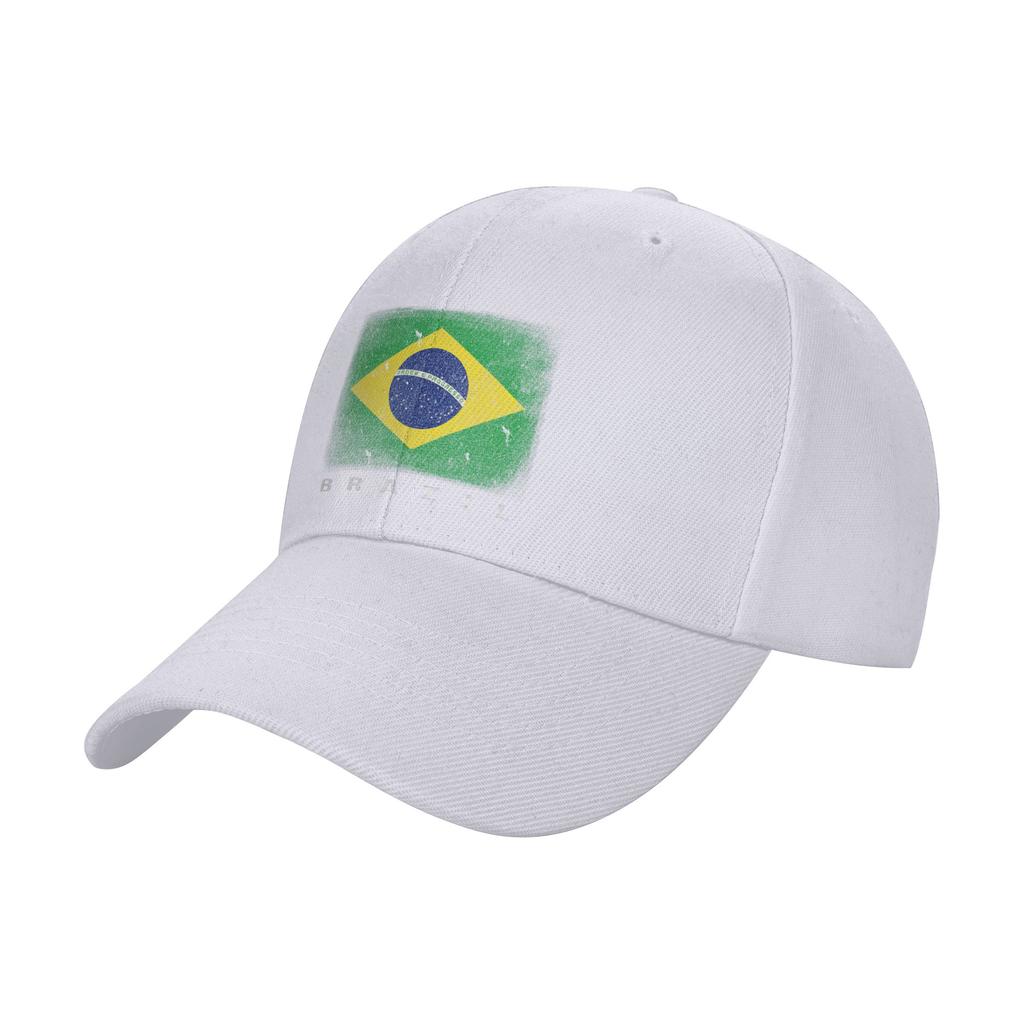Summer Brazil Brazilian Flag Baseball Cap Tennis Skate Vintage Design Sun Trucker Hat Women Unisex Sunscreen Baseball Caps