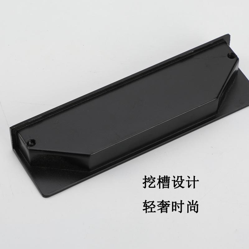 Modern Style Slotting Sliding Door Handle Gold/Black/Grey Zinc Alloy Concealed Button Closet Drawer Handle Furniture Hardware