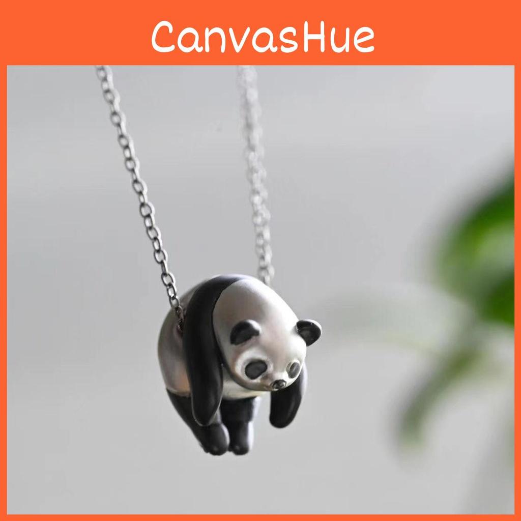 Cute Panda Animal Jewelry Necklace With Copper Material For Chic Style