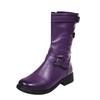 2021 Autumn/Winter Plus Size Women's Leather Boots - European American Style